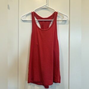 Lululemon Light Red Striped Love Tank